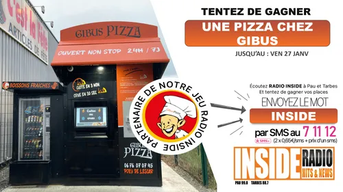 ✨ INSIDE JEU ✨ Tentez de gagner une Pizza au distributeur Gibus Pizza de Lescar !