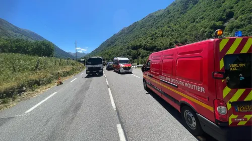 Accident mortel entre deux motos sur la RN20 à...