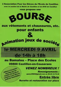 Bourse aux vêtements pour enfants à Castillon-en-Couserans