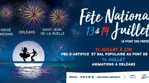 Feux d’artifice du 14 juillet 2023 à Orléans et alentours