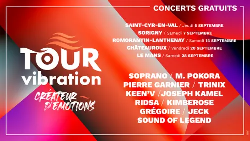 Tour Vibration 2024 : les premiers artistes dévoilés