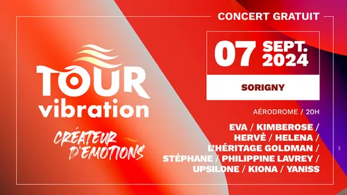 Tour Vibration 2024 à Sorigny, le samedi 7 septembre