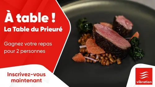 À Table : gagnez votre repas pour deux personnes à La Table du Prieuré