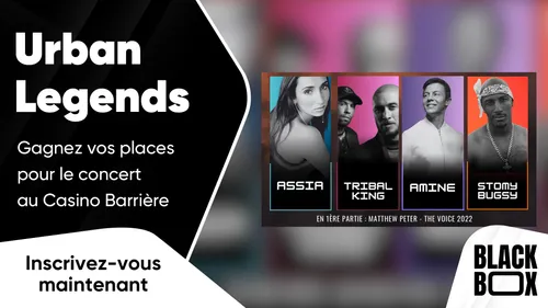 Urban Legends : gagnez vos places pour le concert au Casino Barrière