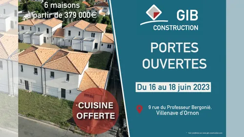 GIB Construction : visitez votre future maison lors du week-end...