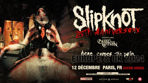 Slipknot en concert à Paris en décembre 2024 !