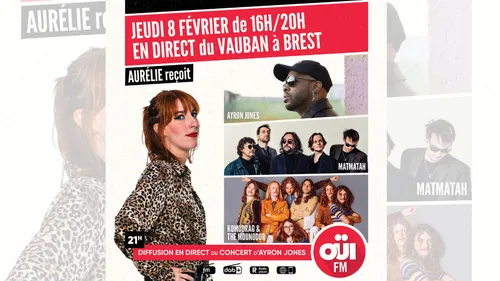 Grosse soirée Oüi FM jeudi 8 février en direct de Brest !