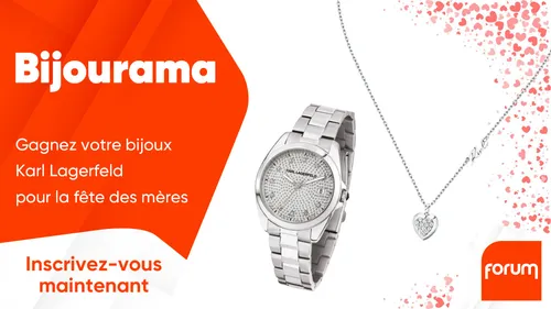Bijourama : gagnez votre bijoux Karl Lagerfeld pour la fête des mères
