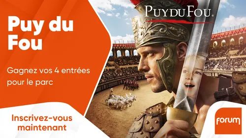 Puy du Fou : gagnez vos 4 entrées pour le parc