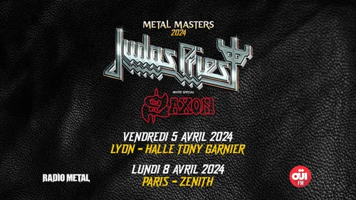 Judas Priest en concert à Paris et Lyon en avril 2024 !