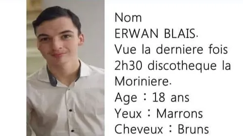 Deux-Sèvres : Erwan, 18 ans, porté disparu, une battue organisée ce...