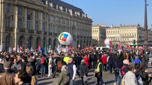 Bordeaux : la 9eme journée de mobilisation contre la réforme des...