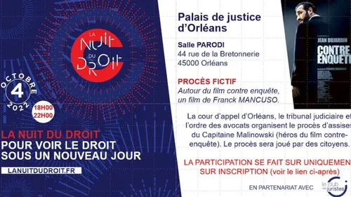 Un procès fictif pour la Nuit du Droit à Orléans