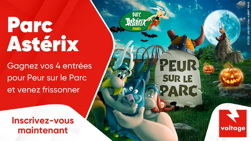 Parc Astérix : gagnez vos 4 entrées pour Peur sur le Parc et venez...