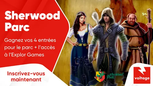 Sherwood Parc : gagnez vos 4 entrées pour le parc + l'accès à...