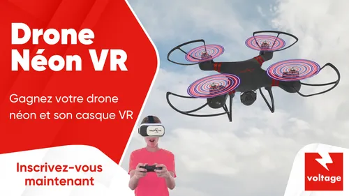Drone Néon VR : gagnez votre drone néon et son casque VR