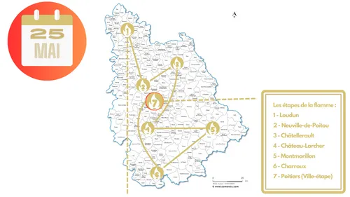 JO 2024: La Flamme Olympique sera dans la Vienne