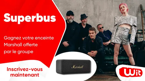 Superbus : gagnez votre enceinte Marshall offerte par le groupe