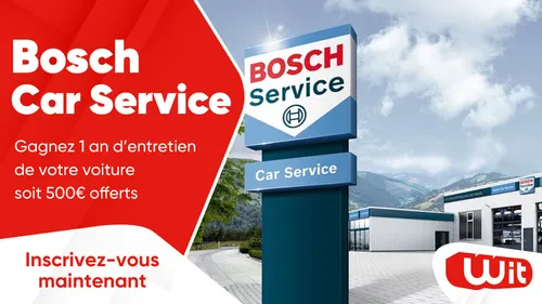 Bosch Car Service : gagnez 1 an d'entretien de votre voiture soit...