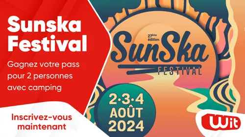 Sunska Festival : gagnez votre pass pour 2 personnes avec camping