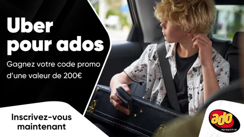 Uber pour ados : gagnez votre code promo d'une valeur de 200€