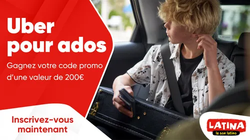 Uber pour ados : gagnez votre code promo d'une valeur de 200€