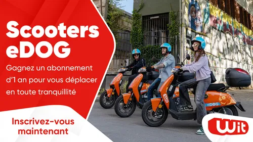 Scooters eDOG : gagnez un abonnement d'1 an pour vous déplacer en...