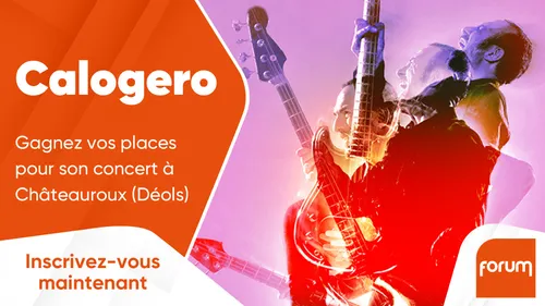 Calogero : gagnez vos places pour son concert à Châteauroux