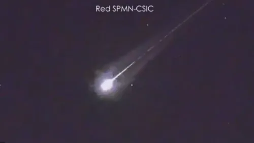 Un impressionnant météore visible dans le ciel espagnol 