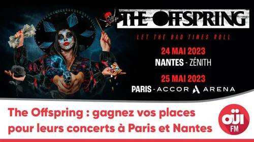 The Offspring : gagnez vos places pour leurs concerts à Paris et...