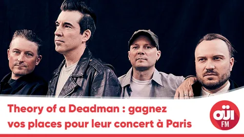 Theory of a Deadman : gagnez vos places pour leur concert à Paris