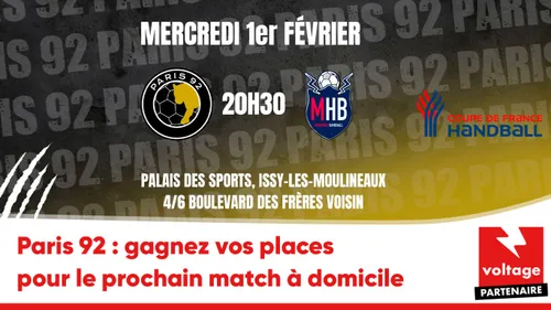 Paris 92 : gagnez vos places pour le prochain match à domicile