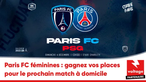 Paris FC féminines : gagnez vos places pour le match face au Paris...