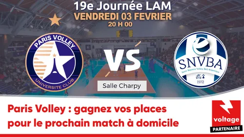 Paris Volley : gagnez vos places pour le prochain match à domicile