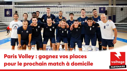 Paris Volley : gagnez vos places pour le prochain match à domicile