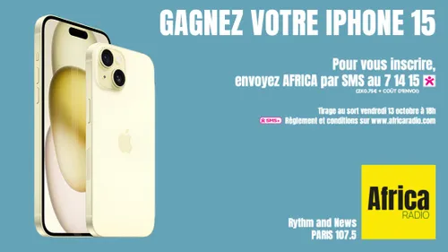 Jeu Africa Radio : Gagnez un iPhone 15
