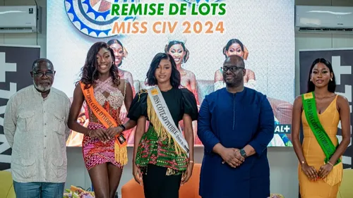 Côte d’ivoire : Cérémonie de remise officielle de lots au trio Miss...