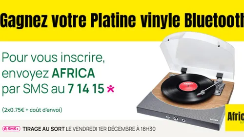 Jeu Africa Radio : Gagnez votre Platine vinyle bluetooth