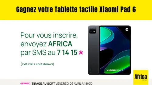 Jeu Africa Radio : Gagnez une tablette Xiaomi Pad 6 