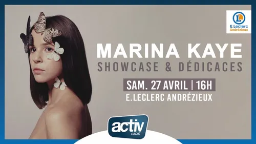 Marina Kaye en showcase et dédicaces 