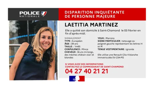 Trentenaire disparue à Saint-Chamond : elle a été retrouvée dans...