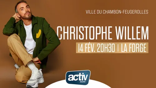 Christophe Willem en interview avant son concert !