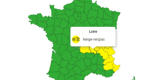 La Loire en vigilance jaune neige/verglas 
