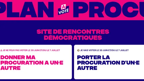 Législatives : "Plan Procu", le "Tinder" de la procuration, qui...