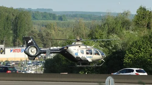Une jeune femme héliportée à l'hôpital de Reims après un accident