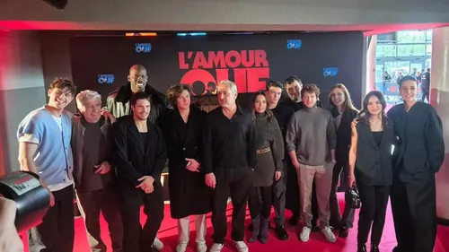 Le casting de "L' Amour ouf" a foulé tapis rouge du Kinépolis de...