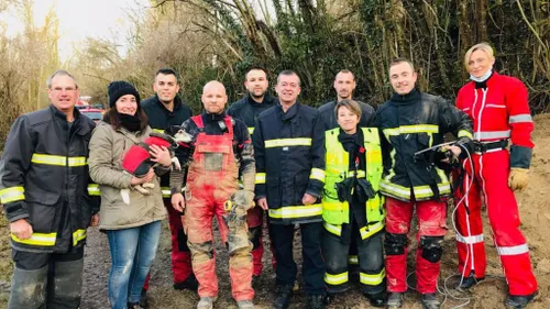 Les pompiers sauvent Maurice