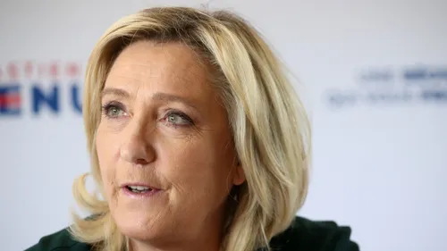 Marine Le Pen en déplacement dans l'Aisne