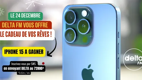 Gagnez l'iPhone 15 Apple avec Delta FM