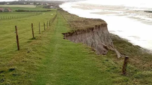 Une partie de la falaise du Cap Blanc-Nez s'est effondrée entre...